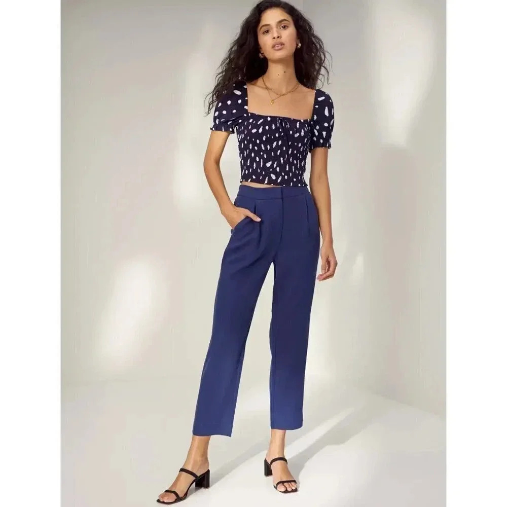 Aritzia Wilfred  Sparks Pant Low Rise Pleated Pants